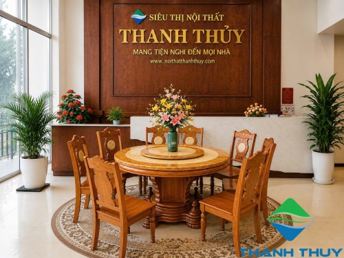 BỘ BÀN ĂN MẶT ĐÁ TRÒN  AL-131