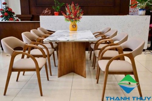 BỘ BÀN ĂN MẶT ĐÁ CẨM THẠCH NHẬP KHẨU TT-5075#