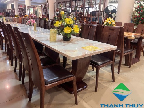 BỘ BÀN ĂN GỖ TỰ NHIÊN KIỂU THIẾT KẾ BA-136