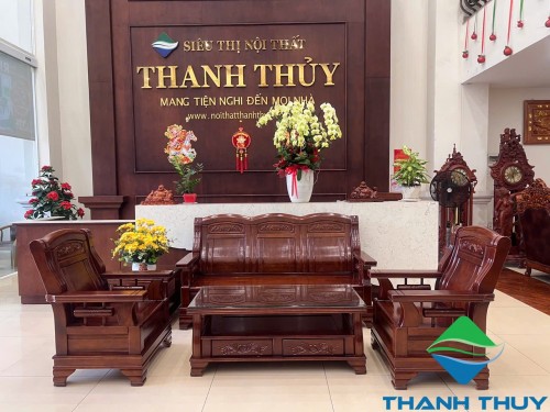 BỘ SALON ĐỐI GỖ GÕ CAO CẤP SLHD -004