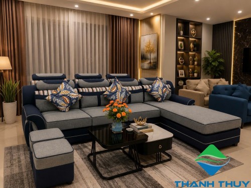 BỘ SOFA VẢI BỐ KHÁNG KHUẨN NT - T26
