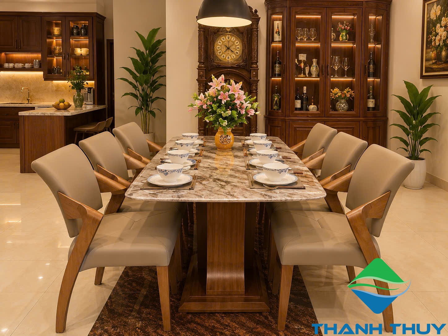 Bàn ăn kiểu hiện đại